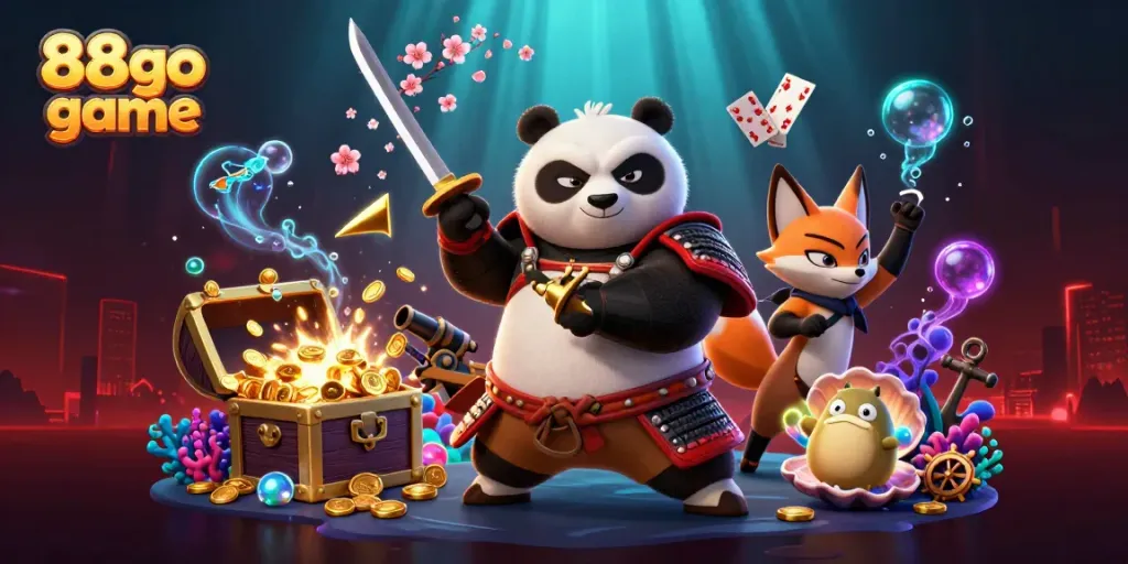 Experience the excitement of the 88go game with vibrant characters and dynamic casino elements!