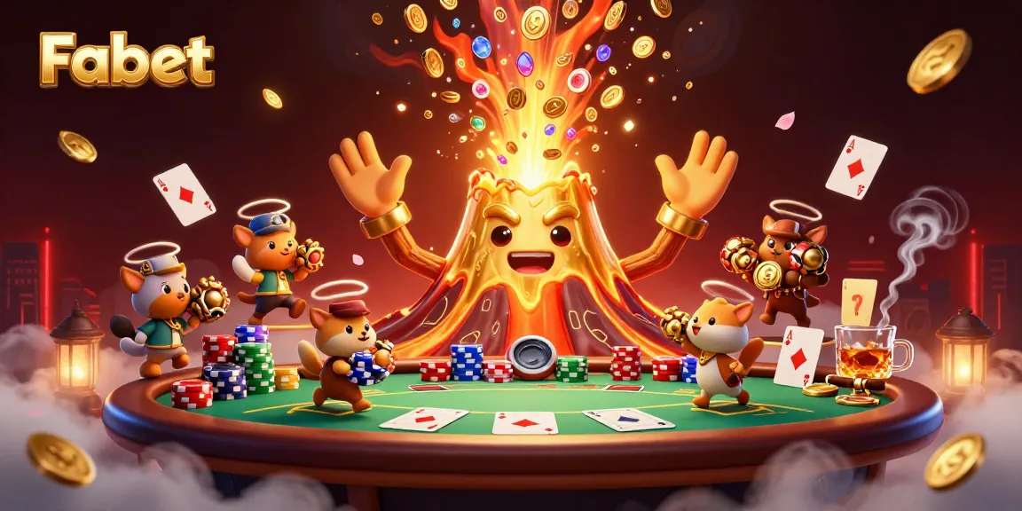 Fabet showcases triumph in a 3D eruption of coins and gems, illustrating captivating online betting scenes.