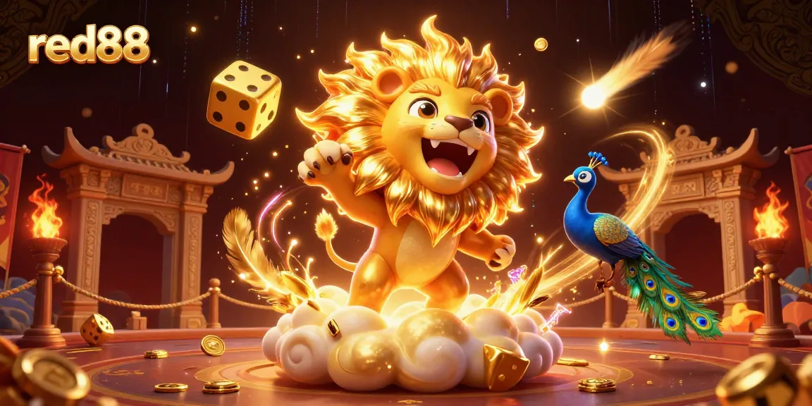 Experience exciting gaming with red88 in a vibrant casino scene featuring iconic elements.