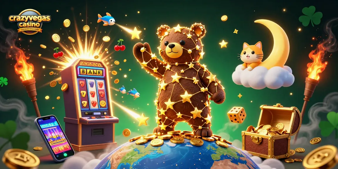 Experience the thrill with crazyvegas casino no deposit bonus codes as a constellation bear scoops coins.